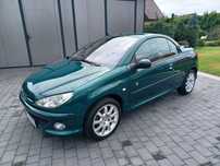 Peugeot 206 CC 1.6 Benzyna 109KM, 100% Bezwypadkowy, Roland Garros, Niemcy, Stan Bdb