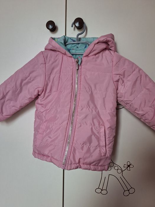 Kurtka dla dziewczynki dwustronna 92 98