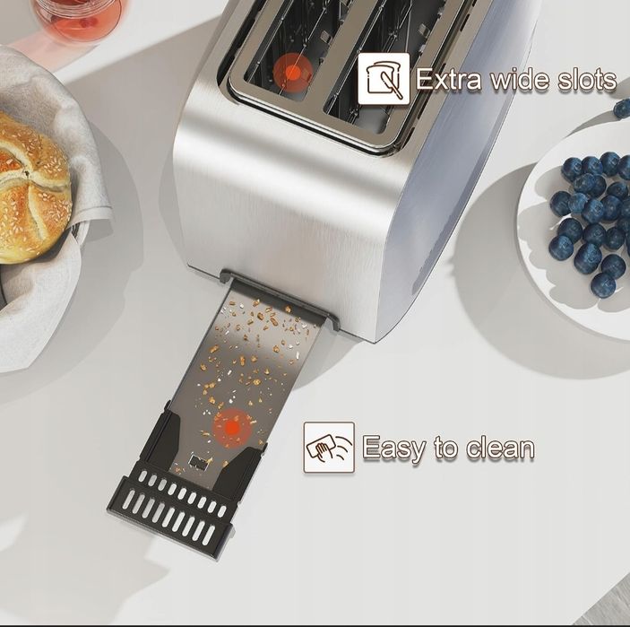 RUNNATAL TA01201-GS 800W Toster Opiekacz do kanapek