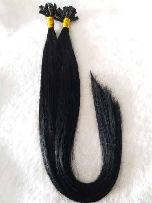 Extensões de Cabelo Natural - Preto, 50cm, 50g