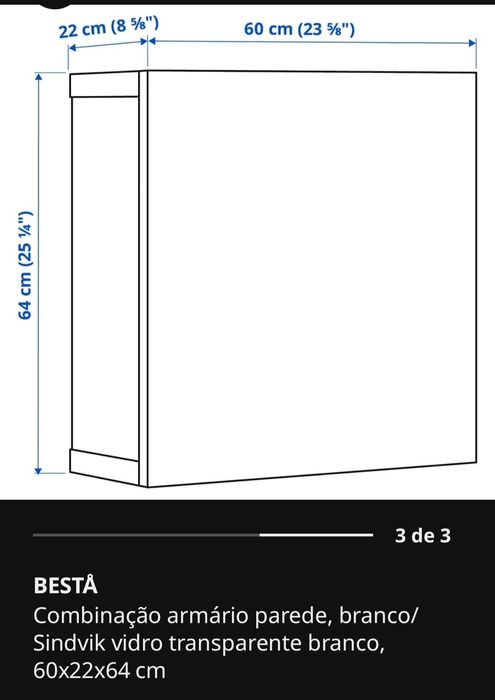 Móvel sala (cristaleira) IKEA Besta