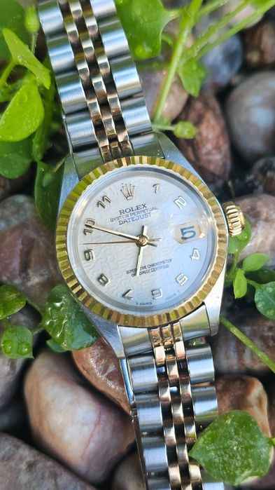 Relógio Rolex Datejust 6917 bicolor automático vintage para mulher