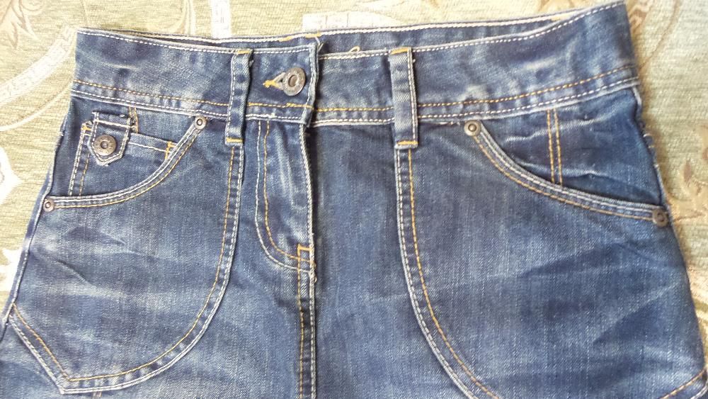 Юбка джинсовая на р.152-164 синяя