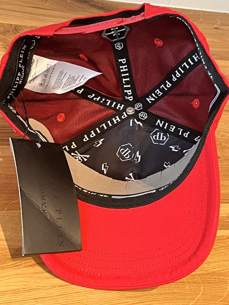 PP czapka z daszkiem Philipp Plein czerwona