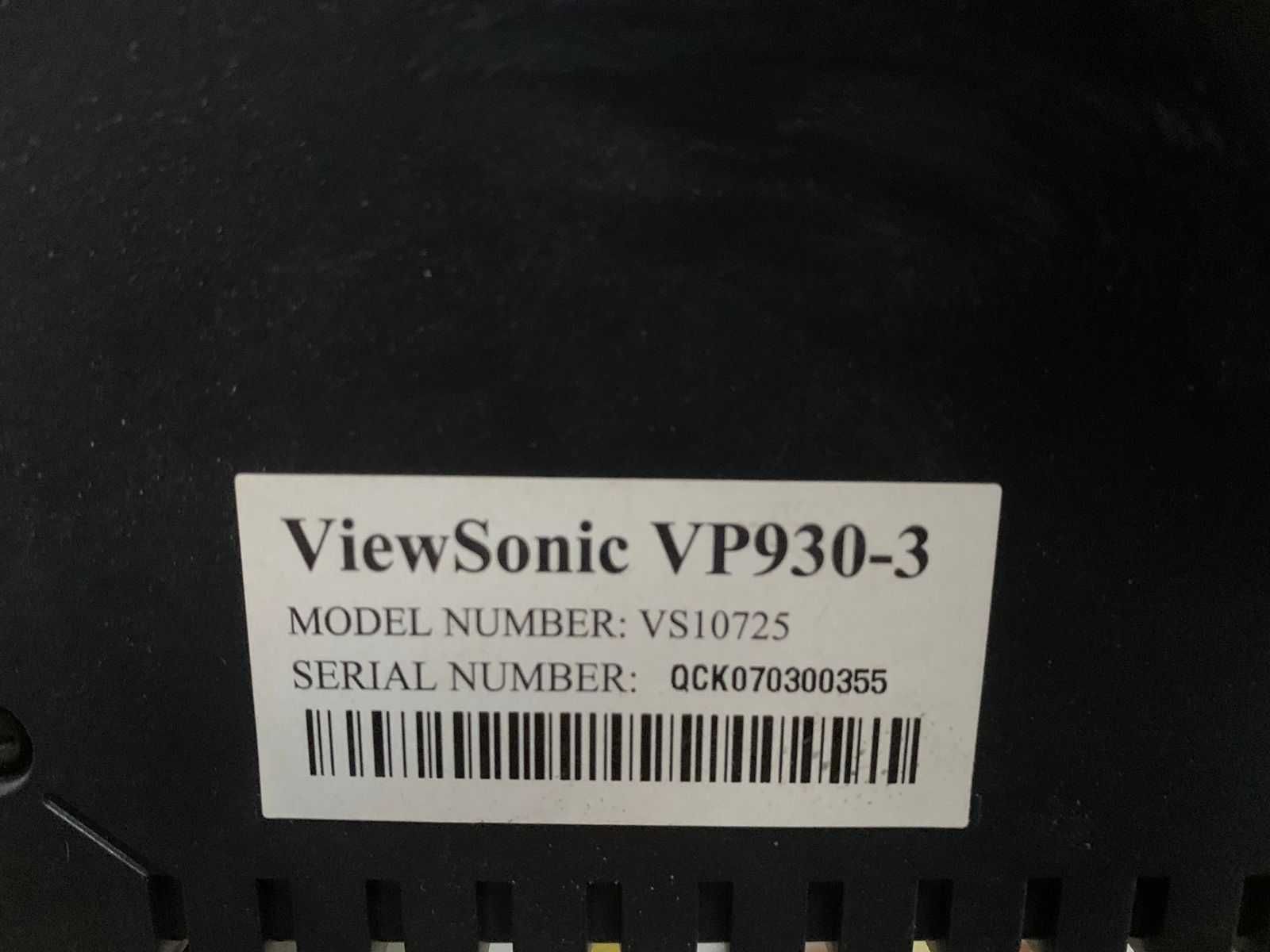 Монитор ViewSonic VP930 не включается