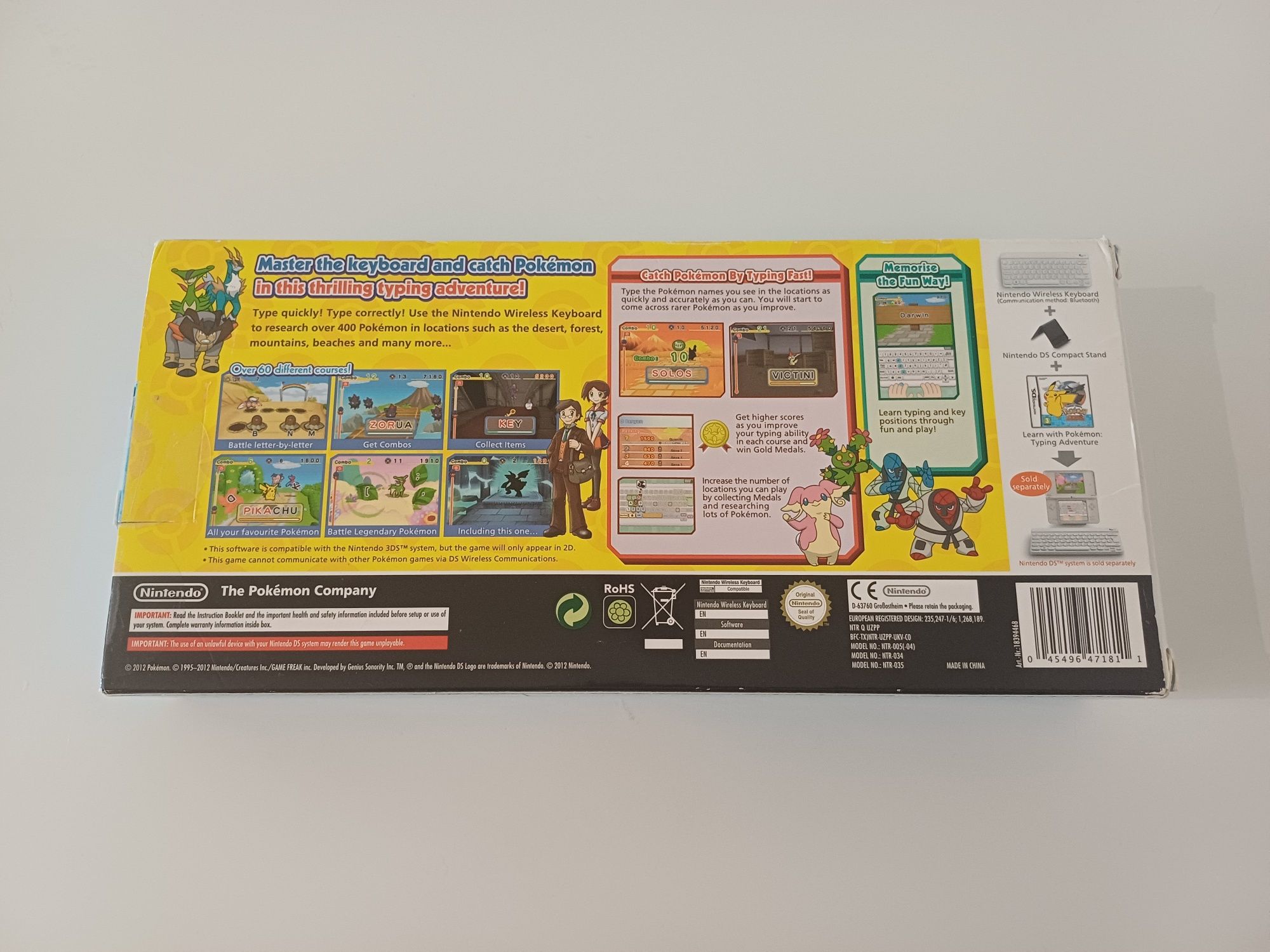 Pokemon Typing Adventure Nintendo DS Oryginalna angielska