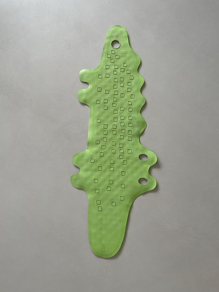 Mata do wanny, Krokodyl zielony, 33x90 cm