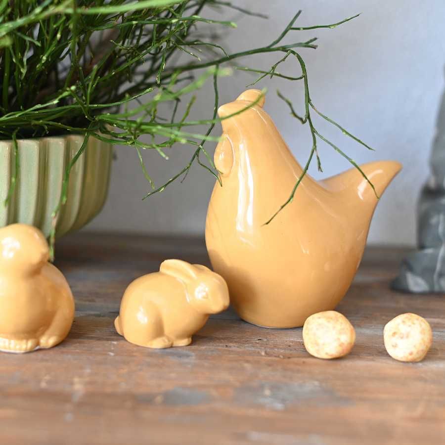 Zając zajączek ceramiczny Daisy żółty 815410