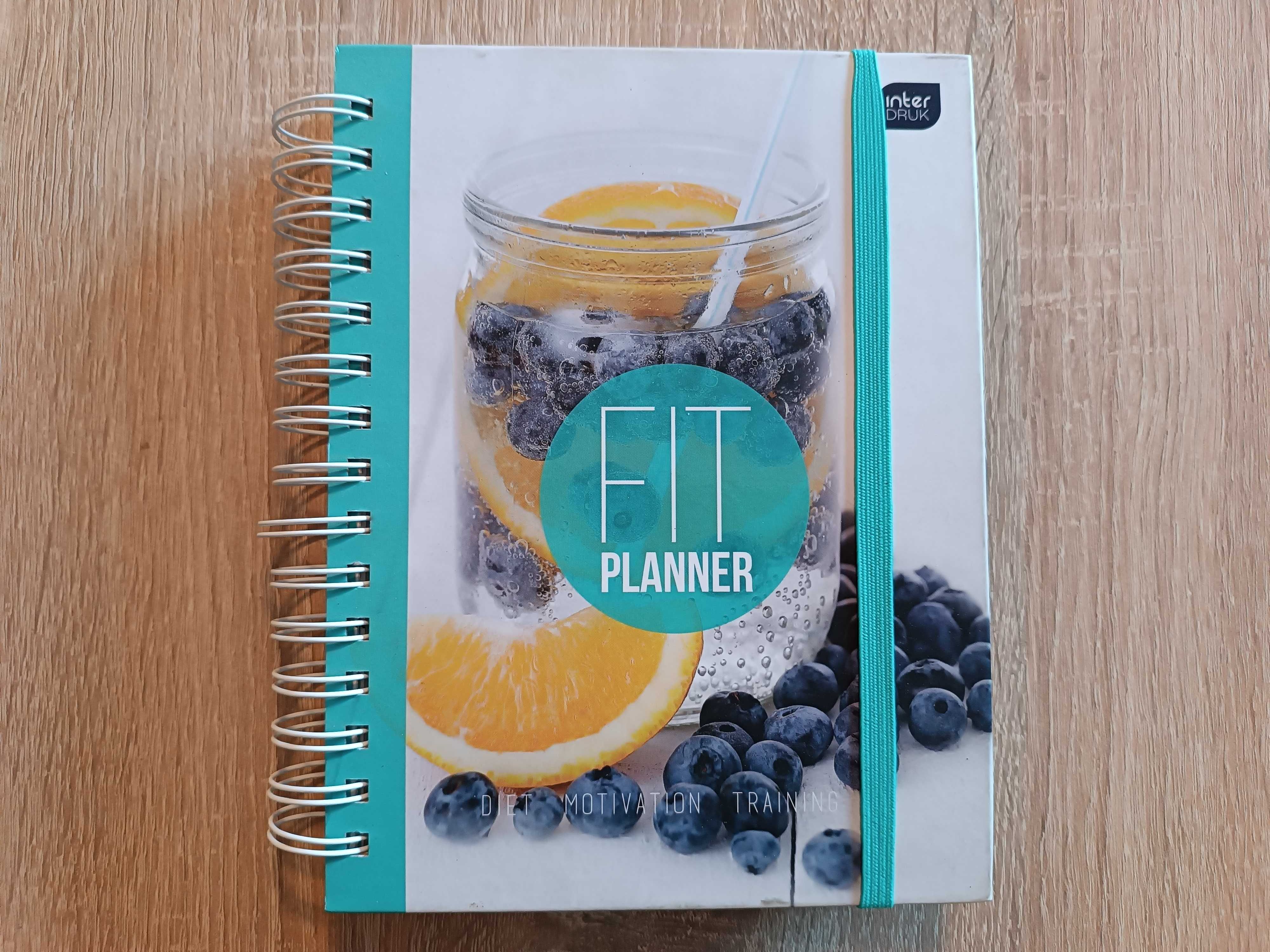 Planner, fitnes, przepisy kulinarne, dieta, trening, sport, planowanie