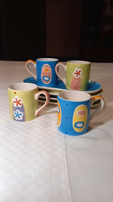 Conjunto 4 chavenas de café - Loja do Gato Preto