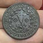 Moeda V Reis D JOAO V 1744