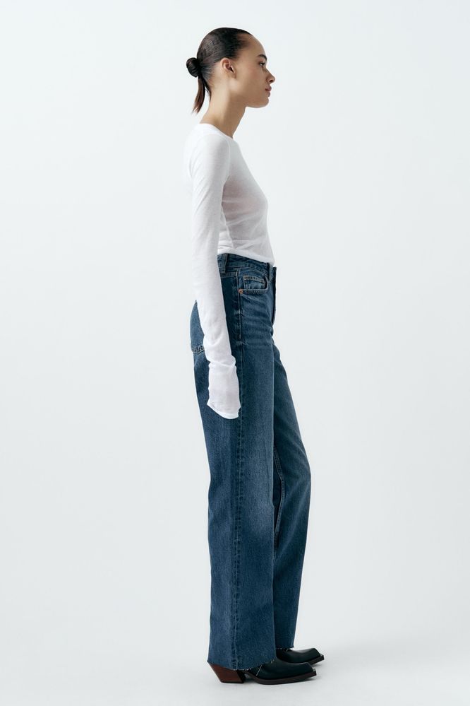 Джинси Zara TRF HIGH-RISE WIDE LEG, розмір 32