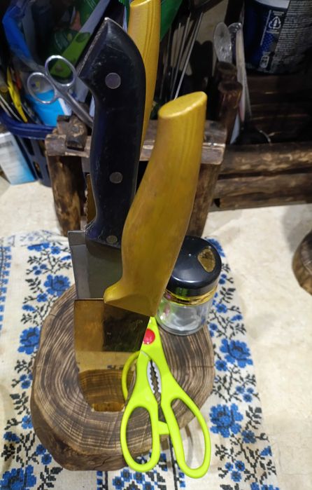 Самодельные подставки для ножей