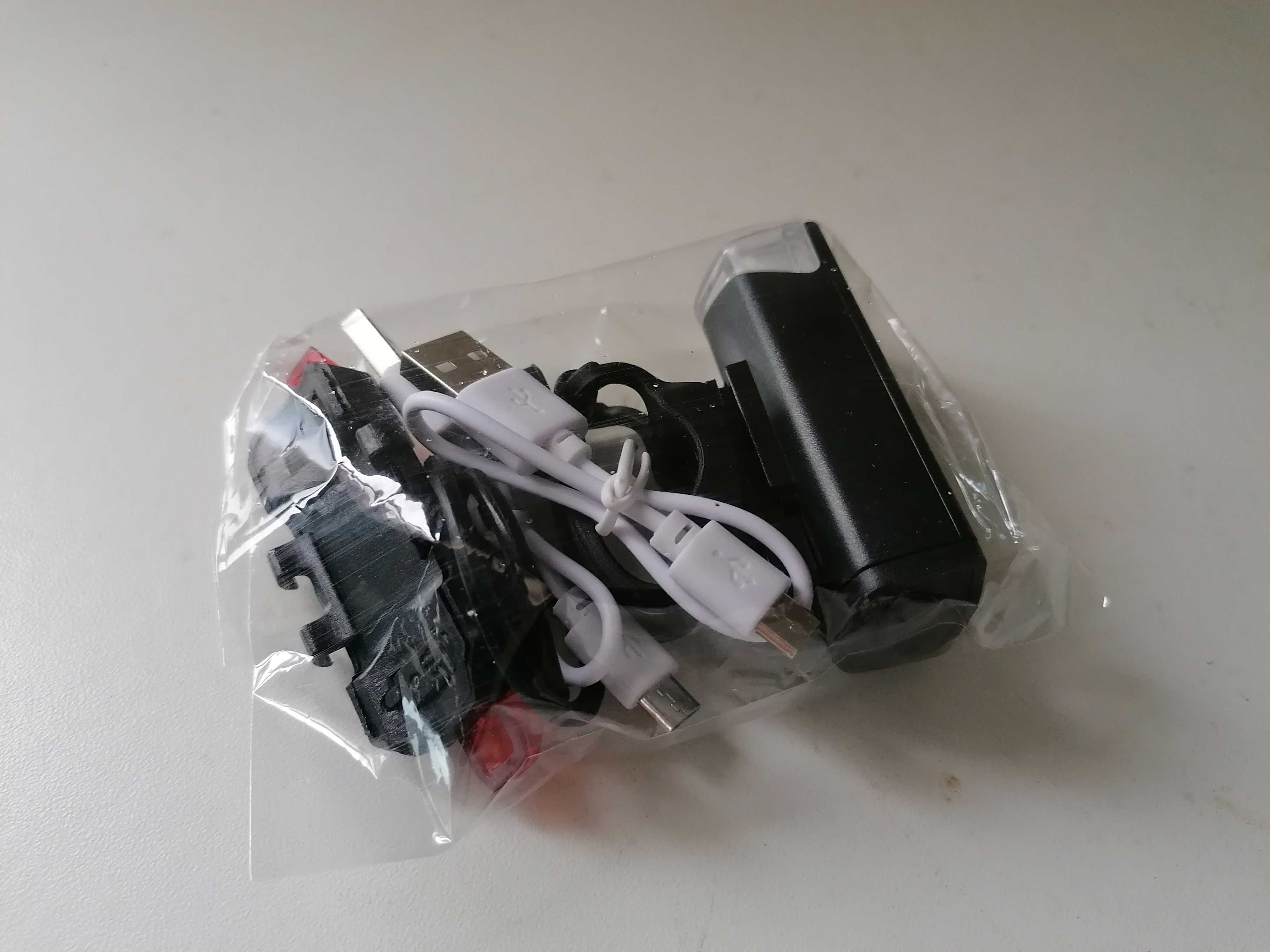 Luzes para bicicleta recarregável, Novas.