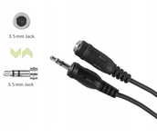 Kabel przedłużacz - mini jack (3,5mm) 5M koszowy - Hama