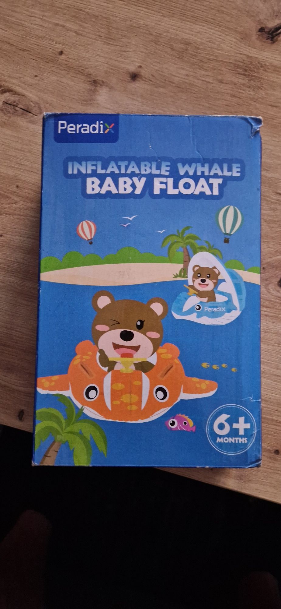 Bezpieczny ponton z daszkiem dla niemowlont od 6 mie.