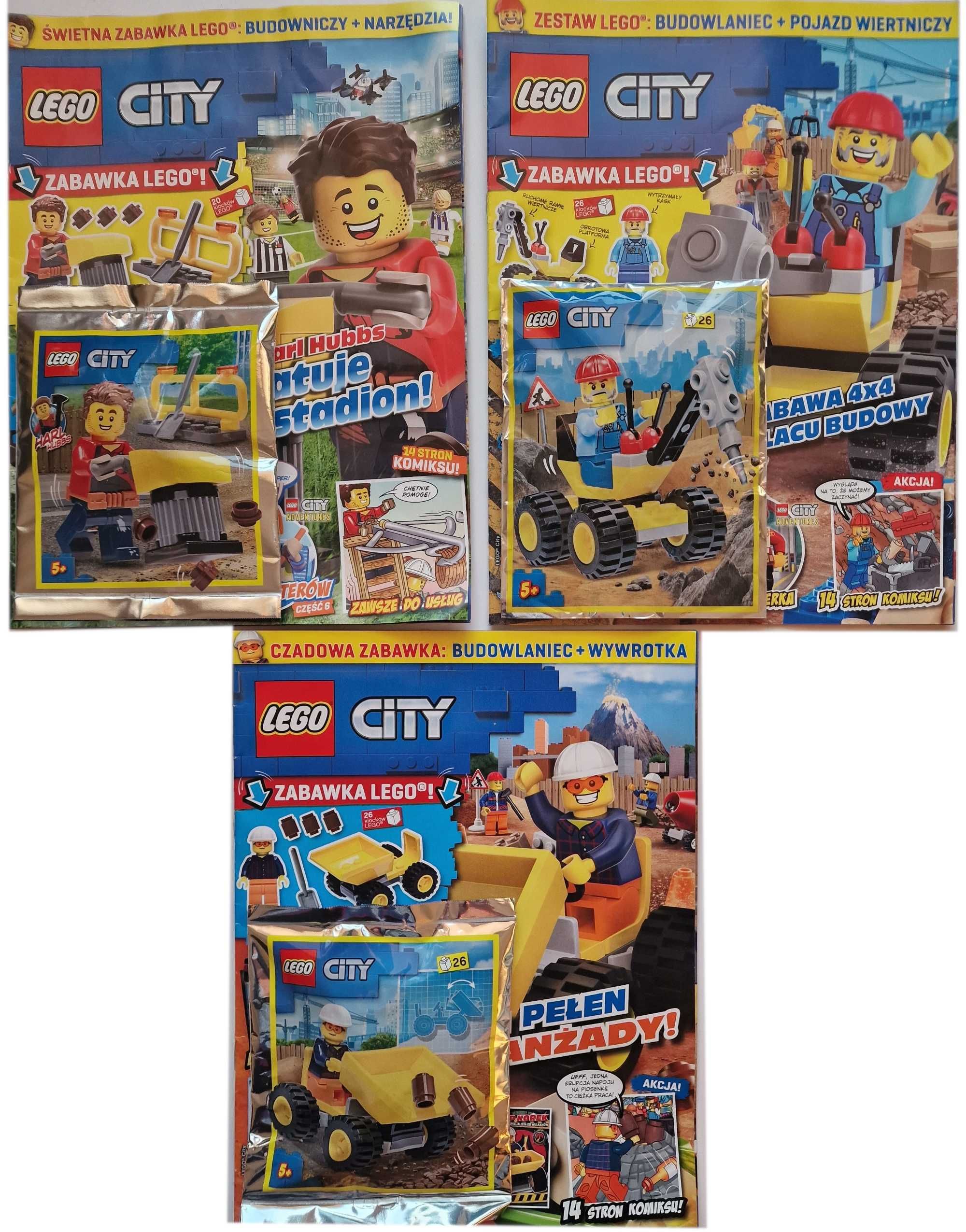 Magazyn Lego CITY + minifigurki klocki lego policja straża k+ GRATIS