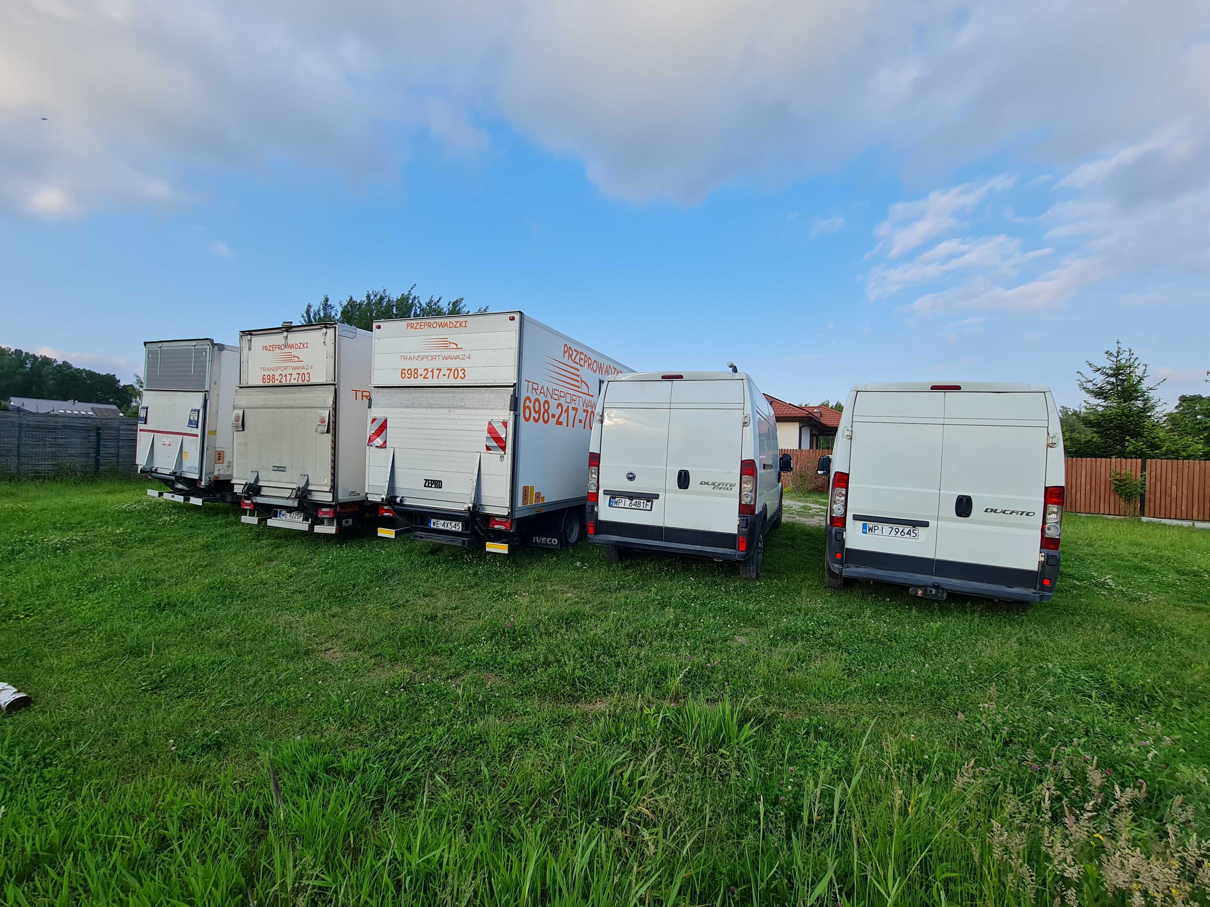 Przeprowadzki Transport Bagażówka samochody z windą 24/7