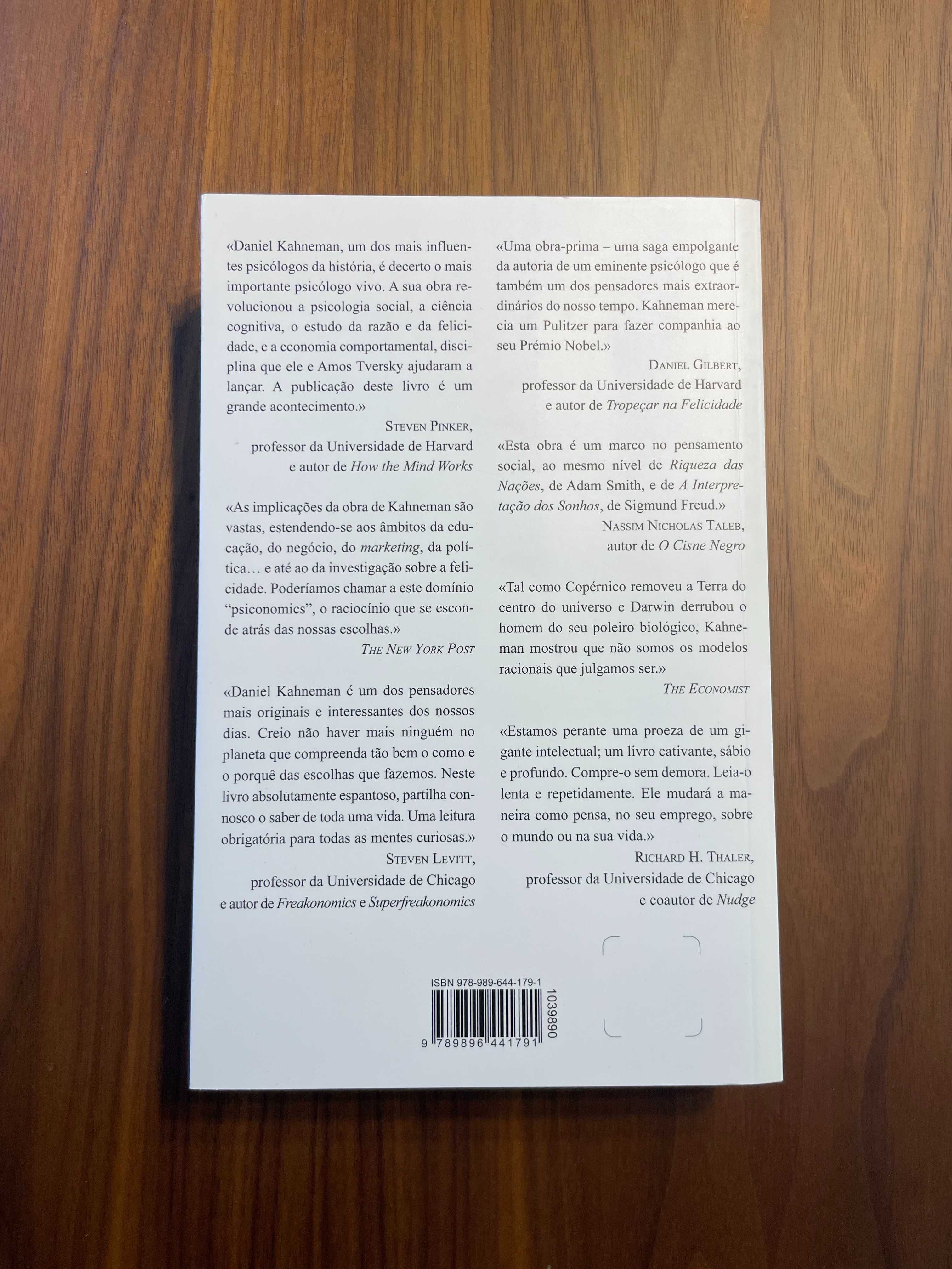 Pensar, Depressa e Devagar de Daniel Kahneman