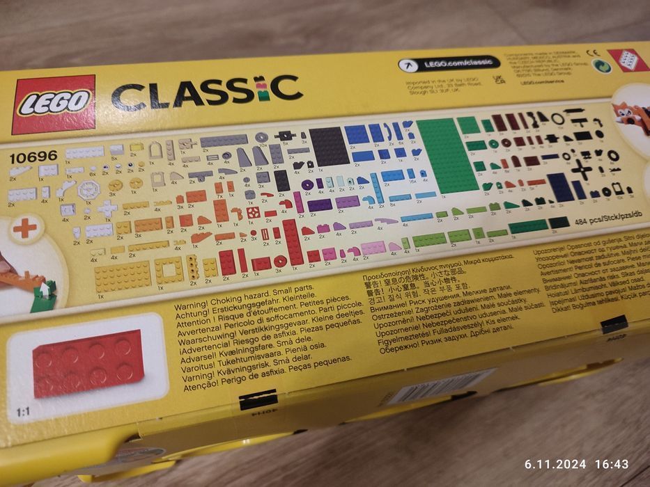 Nowy zestaw klocków LEGO Classic zestaw średni 10696