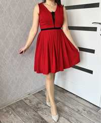 Sukienka czerwona XS 34 Wesele Komunia