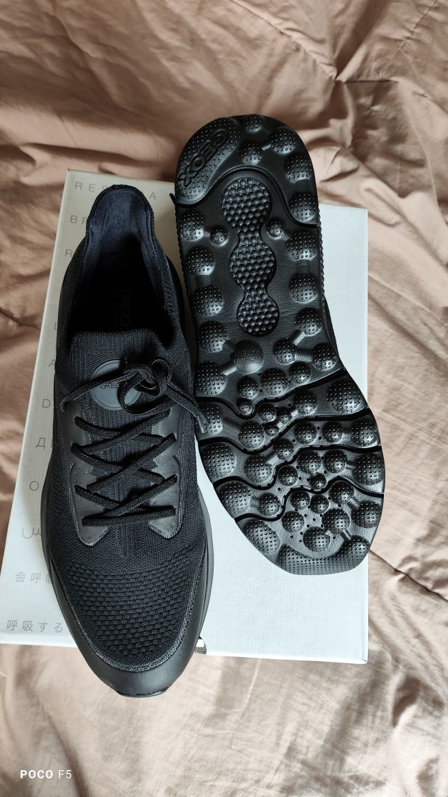 Geox Spherica Actif czarne sneakersy rozm 43