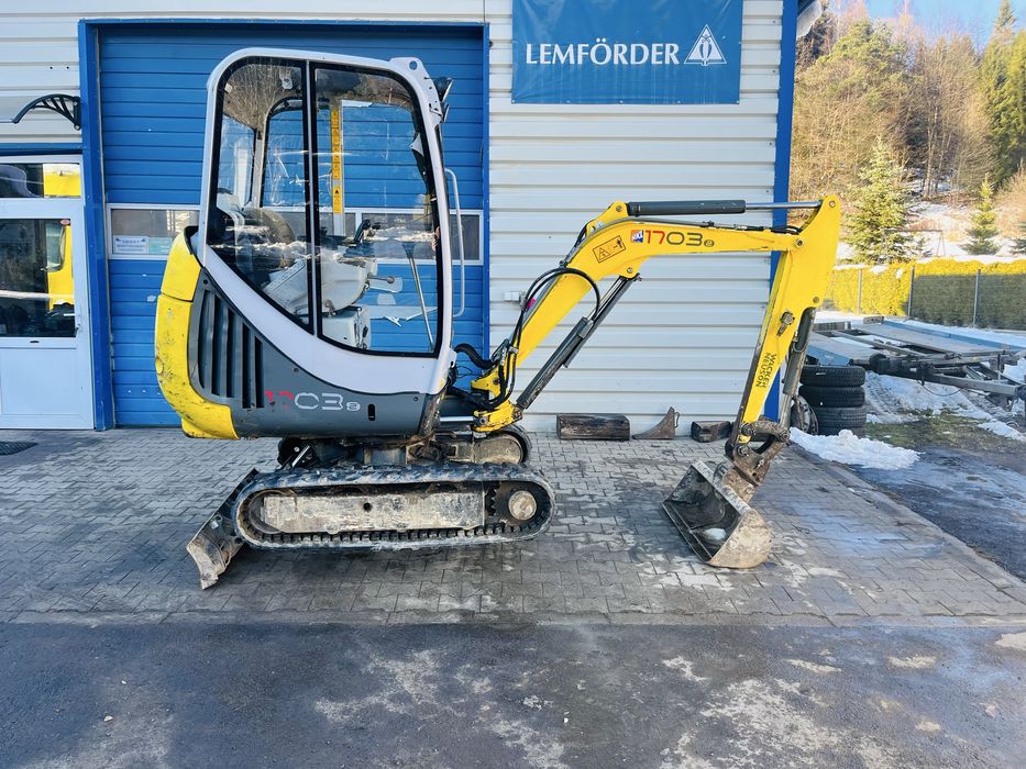 Wacker neuson 1703 RD 2011 minikoparka 1,7 tony koparka 4 łyżki