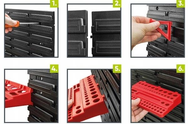 Панель інструментів Kistenberg 174*78 см + 74 контейнери