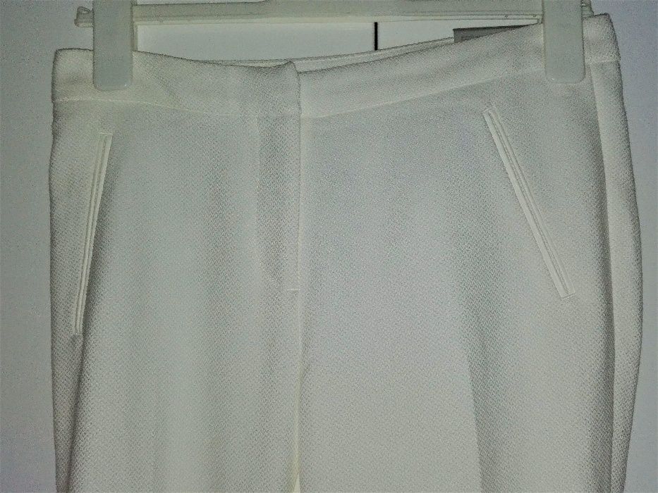 Spodnie damskie białe komunia H&M roz. 36 białe chinosy