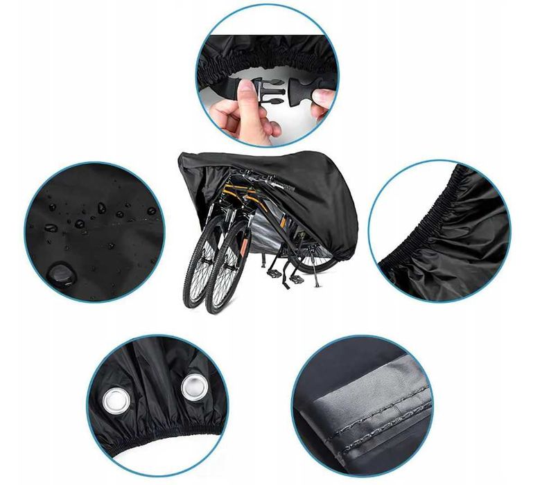 Duży wodoodporny pokrowiec ETUI na rower motocykl skuter 210x110x85 cm