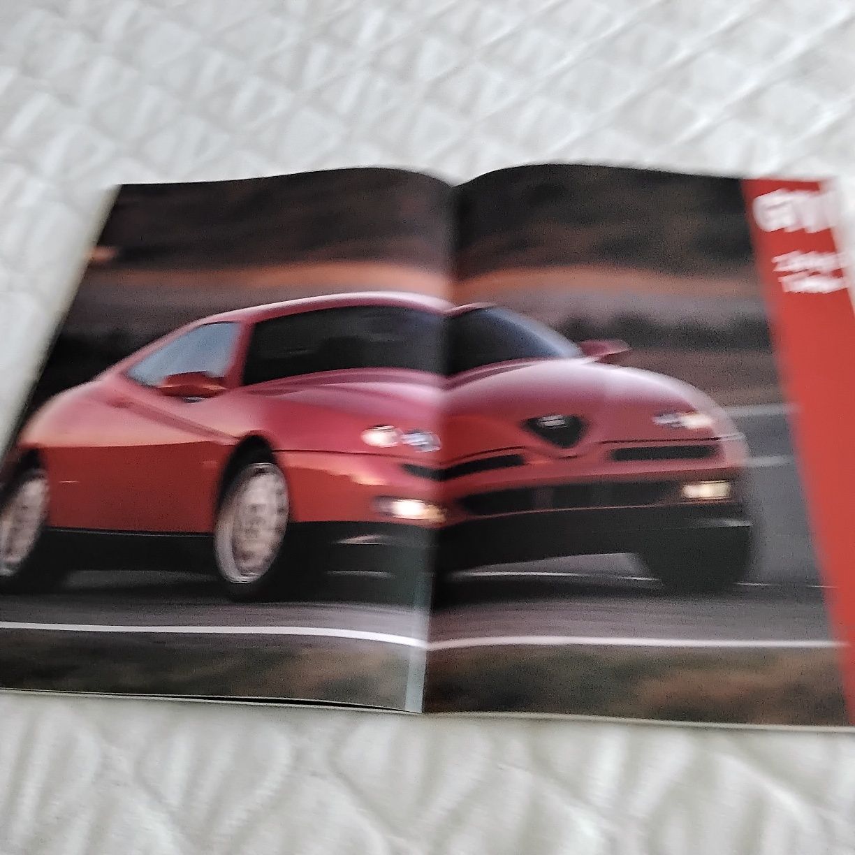 Catálogo do Alfa Romeo GTV de 1995