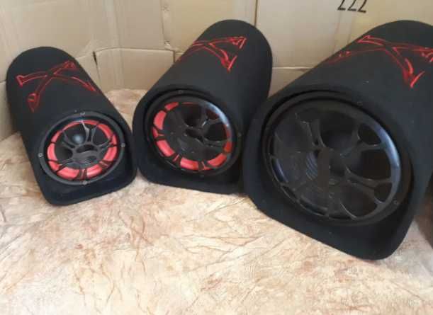 Активный сабвуфер. Бочка. Колонка. Самбуфер в машину. сабуфер в машину