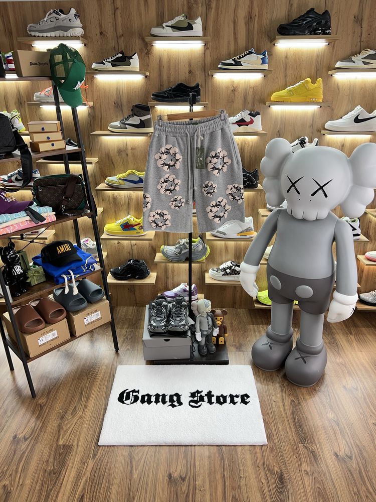 Шорти Denim Tears Ss25 Grey / Beige Logo