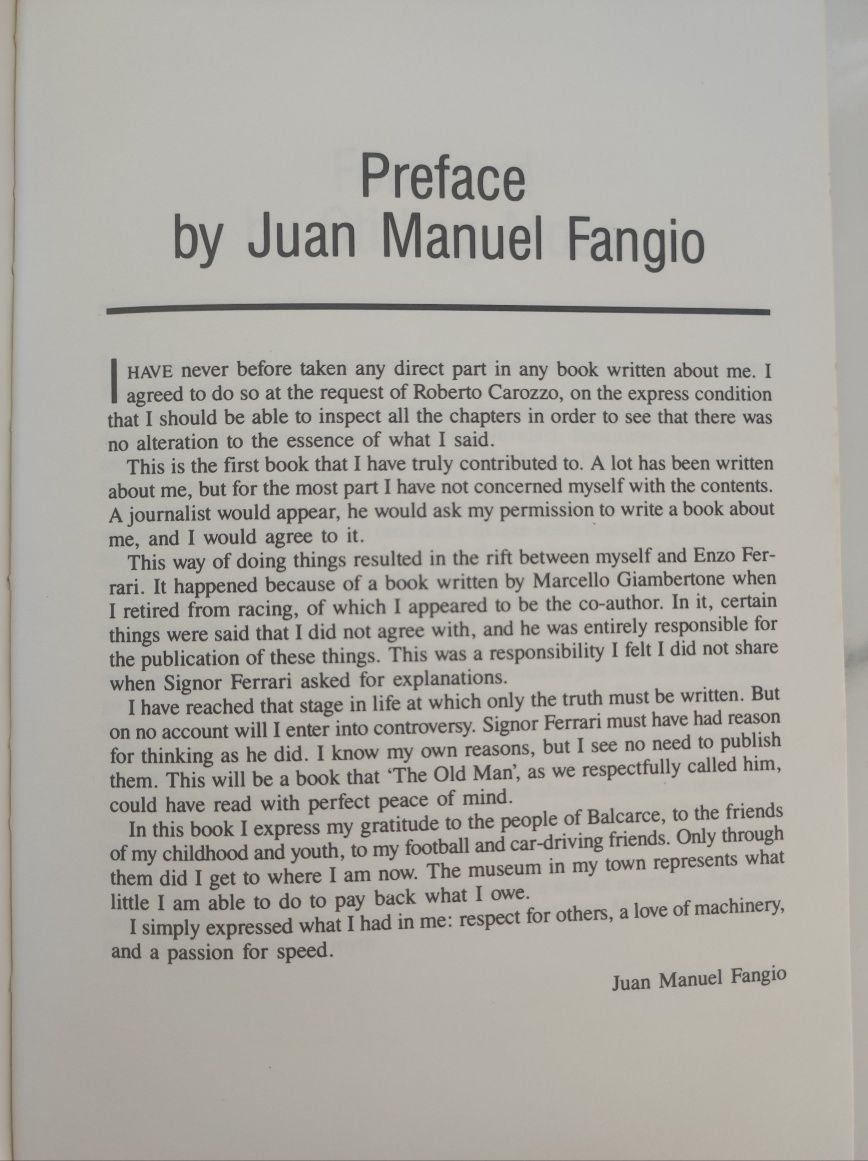 F1 - Fangio - My racing life