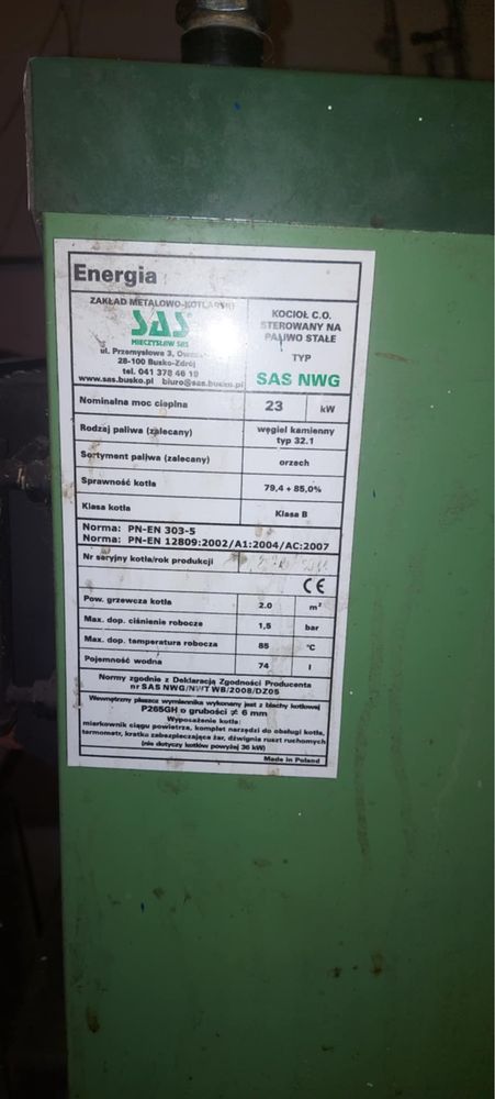 Piec firmy SAS 23kw