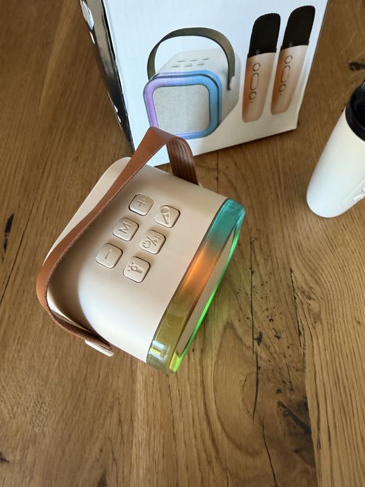 Głośnik Bluetooth Led plus Mikrofon Karaoke! Nowy!