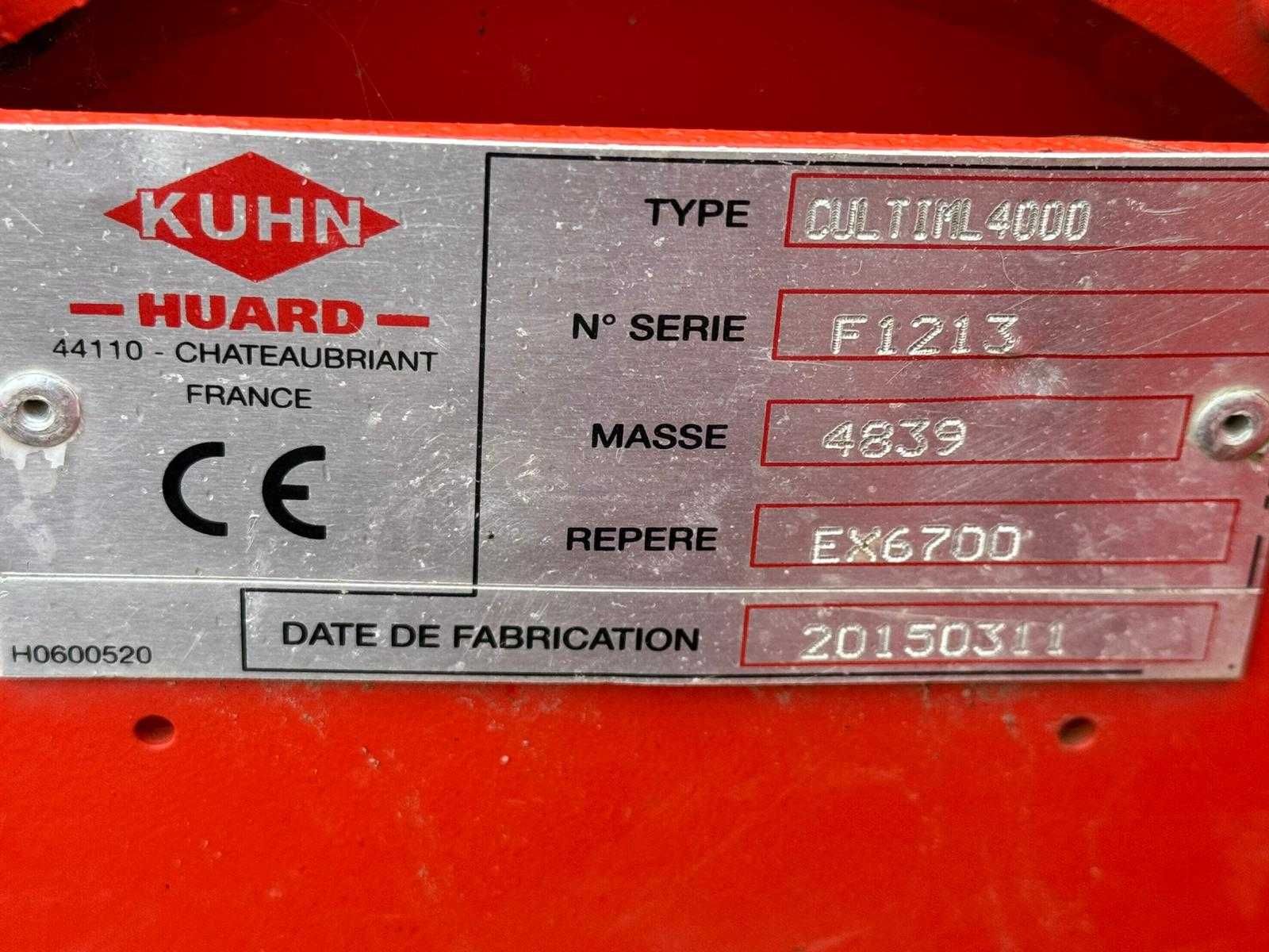 Kuhn Cultimer L 4000 Kultywator ścierniskowy do uprawy bezorkowej!