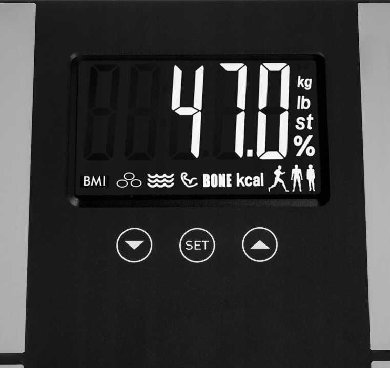 Waga Łazienkowa Analityczna 225kg Pomiar Tłuszczu Wody Mięśni