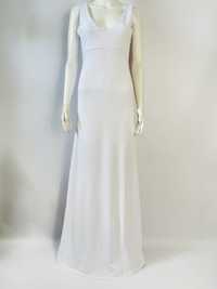 Sukienka maxi biała suknia ślubna poprawiny komunia na sesję zdjęciową