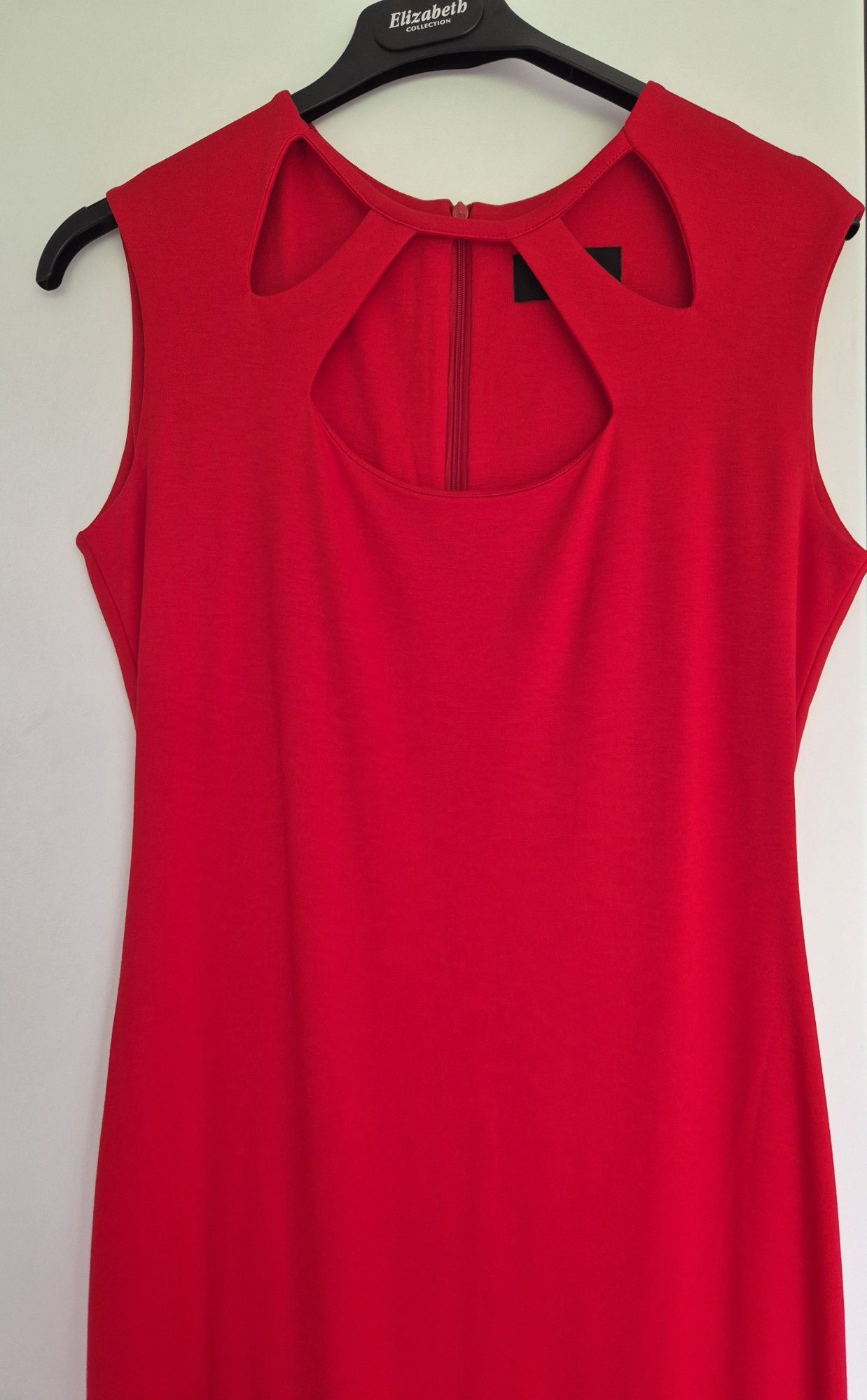 Elegancka czerwona sukienka Lenitif 36 S