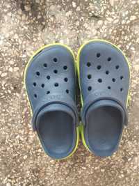 Тапочки Crocs  синьо-зелені