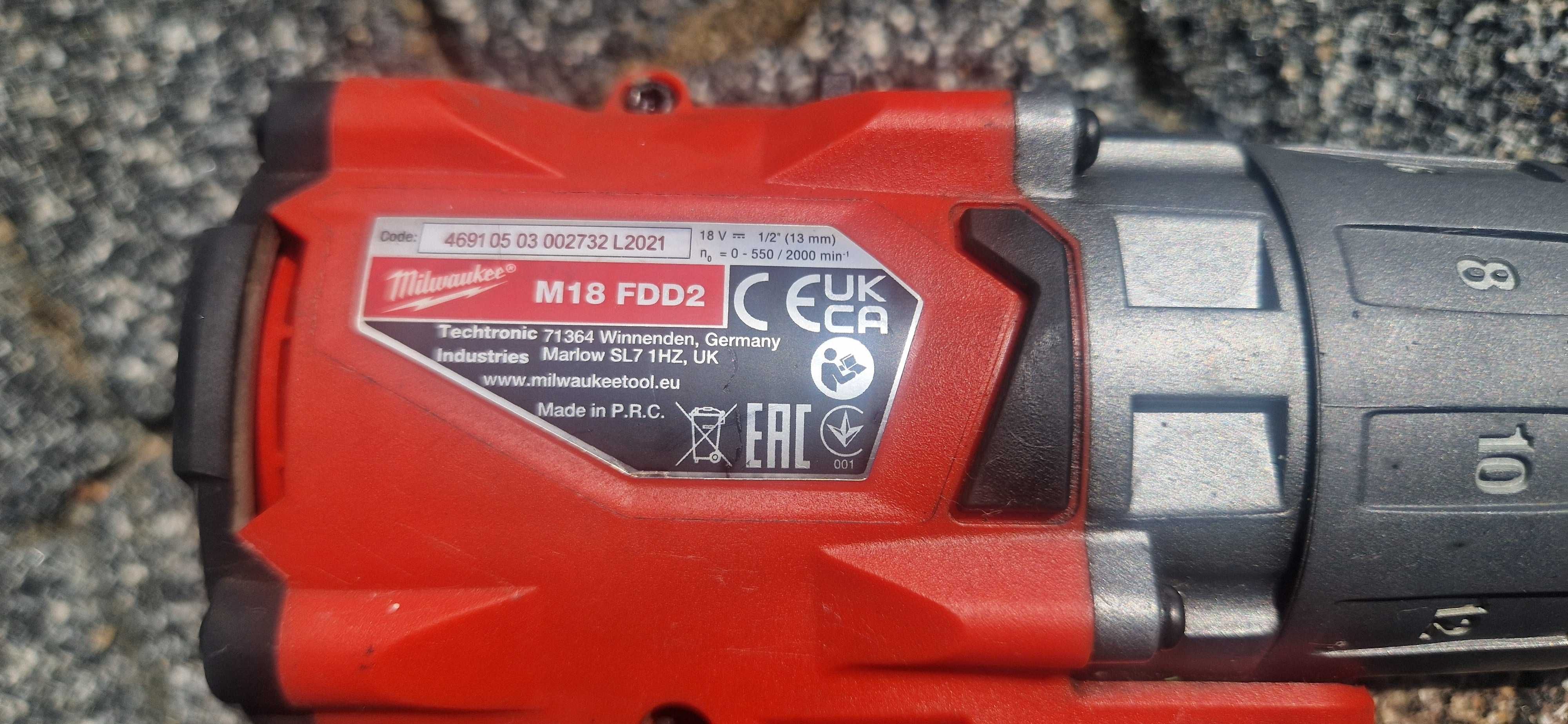 Wkrętarka M18  , bateria 5.0ah plus ładowarka Milwaukee