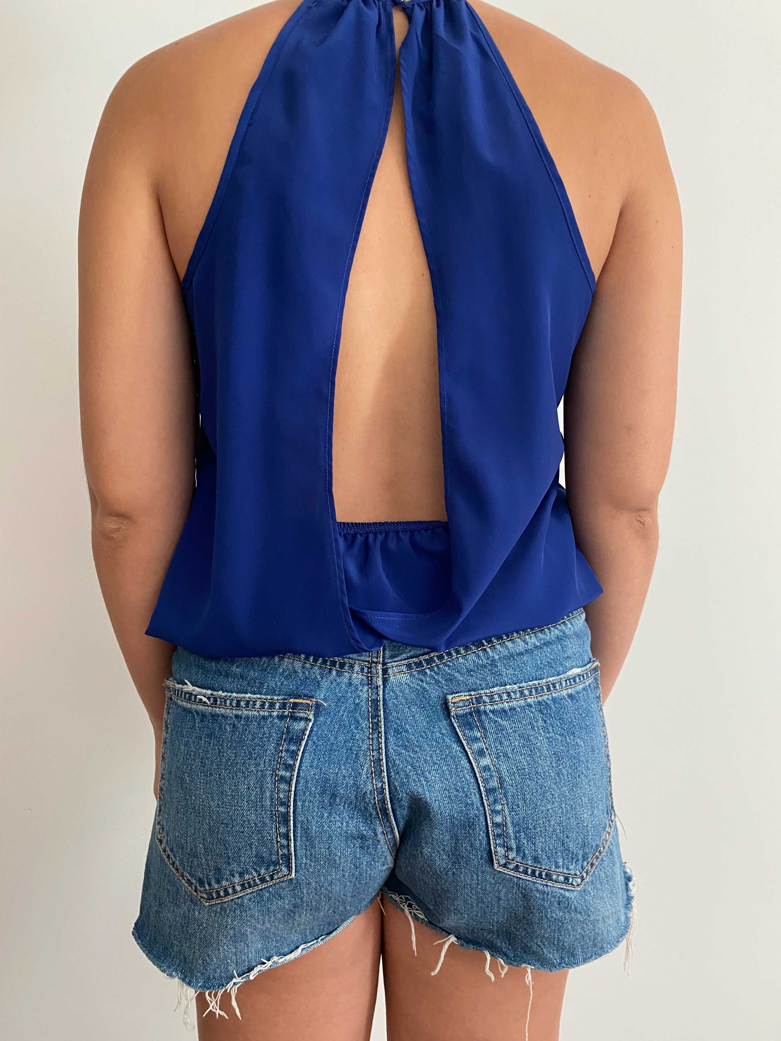 Blusa Stradivarius azul