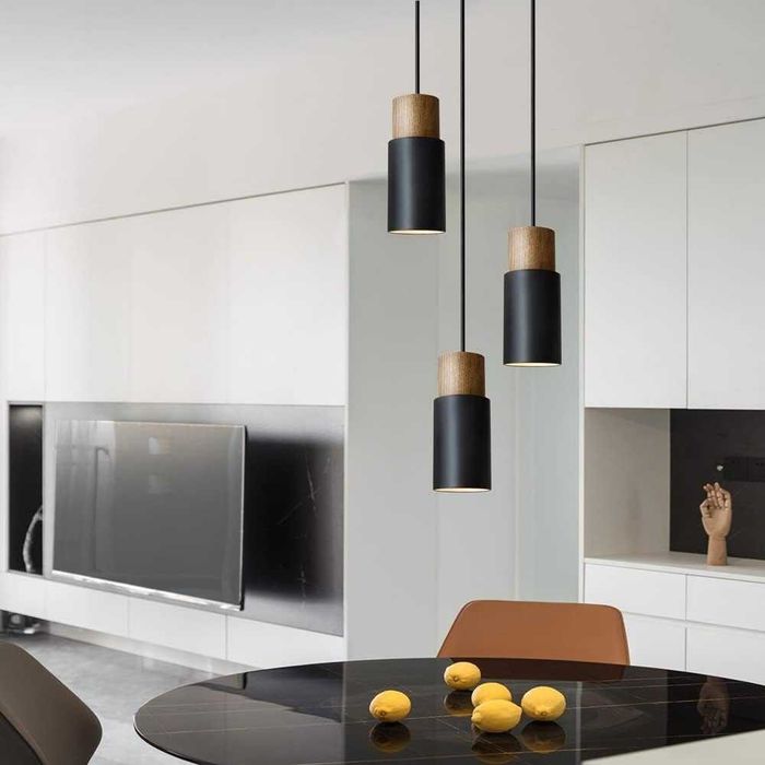 ouglres 3-punktowa lampa wisząca w stylu vintage