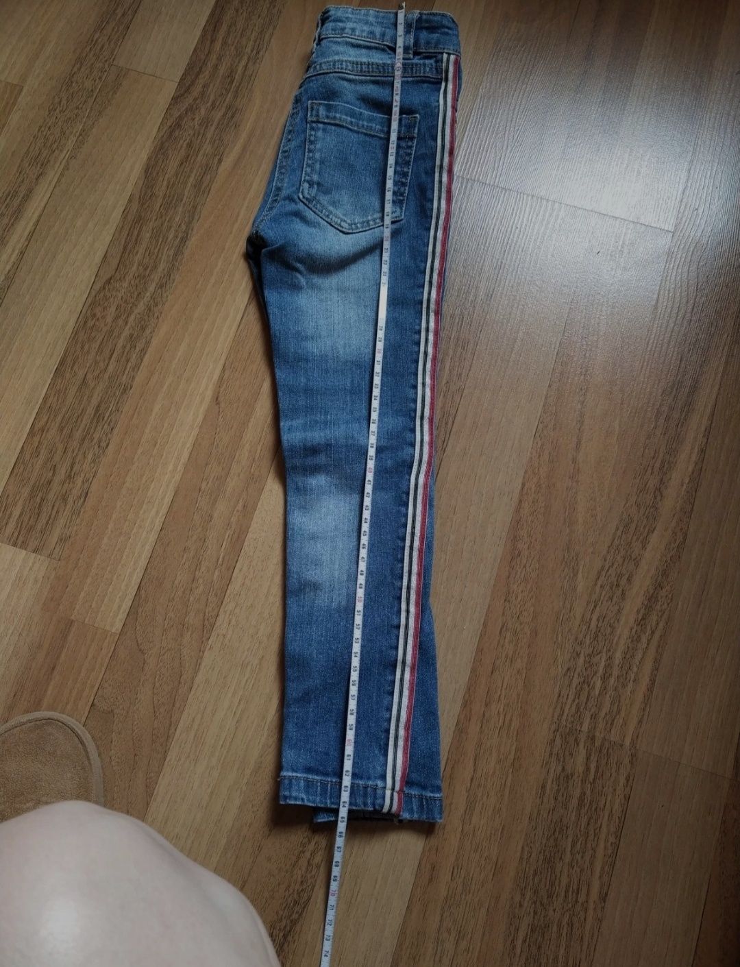 Jeans c/riscas laterais 5 anos