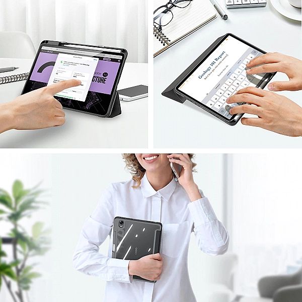 Dux Ducis Toby pancerne etui z klapką Smart Case do Oppo Pad z uchwyte