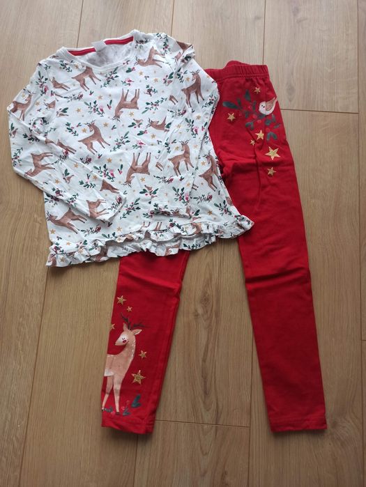 Zestaw świąteczny t-shirt legginsy