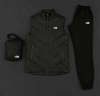 Комплект мужской демисезонный Жилетка Штаны Барсетка TNF Nike костюм