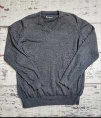 Szary sweter bawełniany Barbour