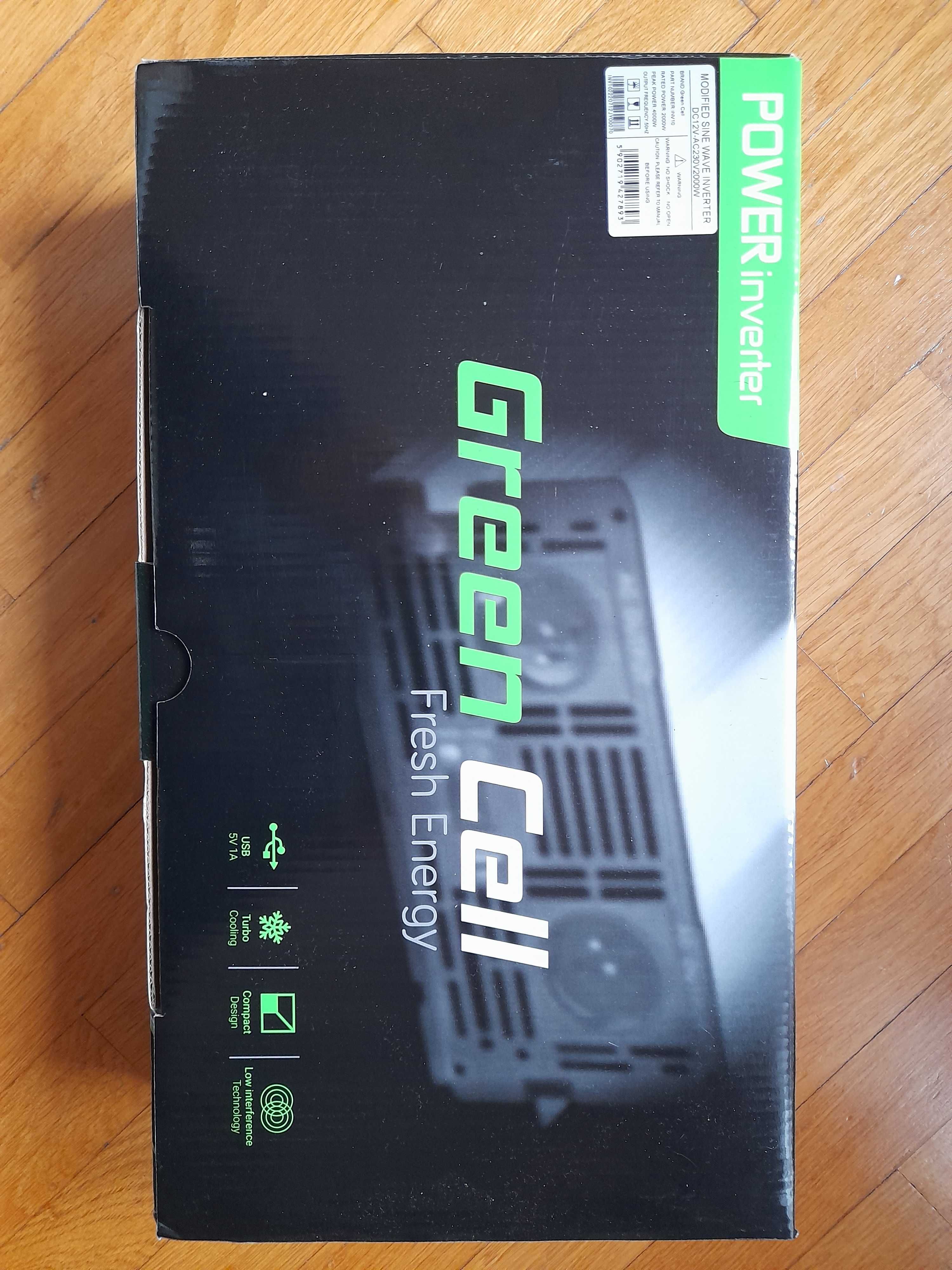 Инвертор Green Cell INV10 12V/230V 2000W/4000W